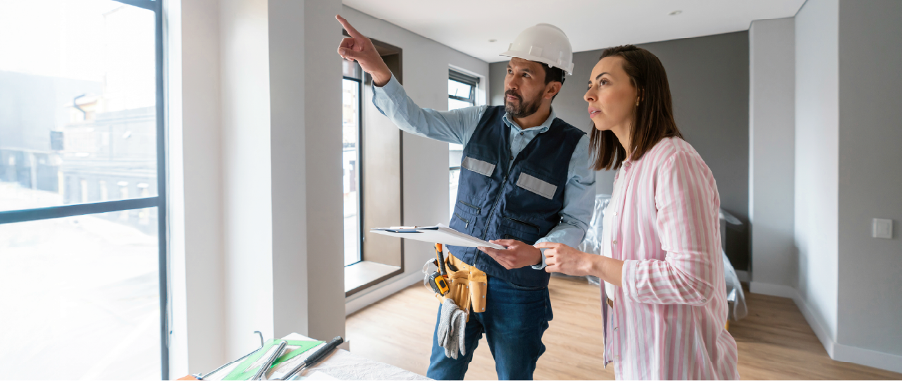 Local contractor with homeowner